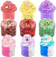 スライムキットver.3 Amazon.com: 9 Pack Slime Kit - 3 Jelly Cube Crunchy, 3 Cloud